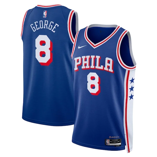 Cool Resistente Eccezionale Paul George Philadelphia 76ers Nike Unisex 2024 Offseason Addition Nike Swingman Jersey Royal
