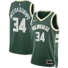 Cool Resistente Giannis Antetokounmpo Milwaukee Bucks Nike Unisex Swingman Jersey Icon Edition Hunter Green/White