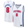 Cool Tim Hardaway Jr. Detroit Pistons Youth Fast Break Replica Player Jersey Association White Edition