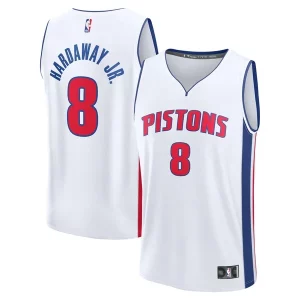 Cool Tim Hardaway Jr. Detroit Pistons Youth Fast Break Replica Player Jersey Association White Edition