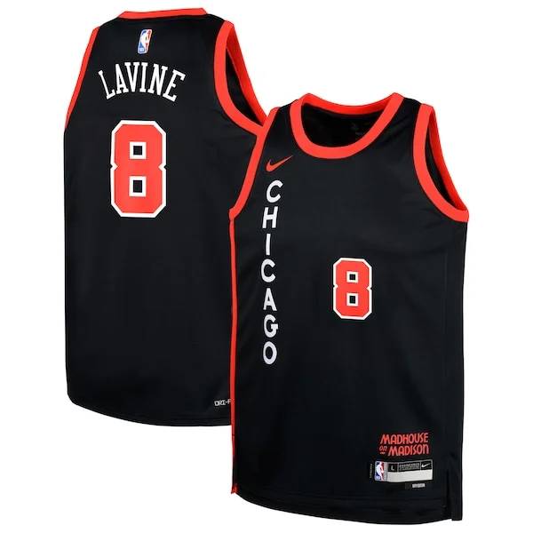 Cool Versatile Attraente Zach LaVine Chicago Bulls Nike Youth Swingman Replica Jersey City Edition Black