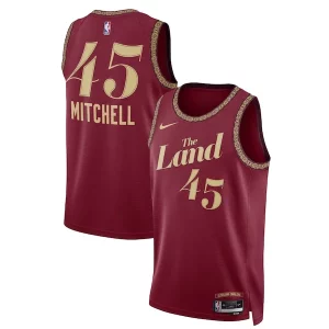 Delizioso Accattivante Raffinato Donovan Mitchell Cleveland Cavaliers Nike Unisex 2023/24 Swingman Jersey Wine City Edition