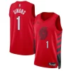 Delizioso Anfernee Simons Portland Trail Blazers Jordan Brand Unisex Swingman Jersey Statement Edition Red