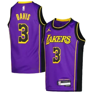 Delizioso Anthony Davis Los Angeles Lakers Jordan Brand Youth Swingman Jersey Statement Edition Purple