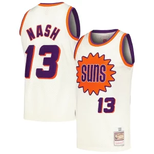 Delizioso Attraente Steve Nash Phoenix Suns Chainstitch Swingman Jersey Cream