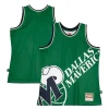 Delizioso Dallas Mavericks Hardwood Classics Blown Out Fashion Jersey Green
