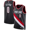 Delizioso Duraturo Ottimo Damian Lillard Portland Trail Blazers Nike Unisex Swingman Jersey Icon Edition Black/White