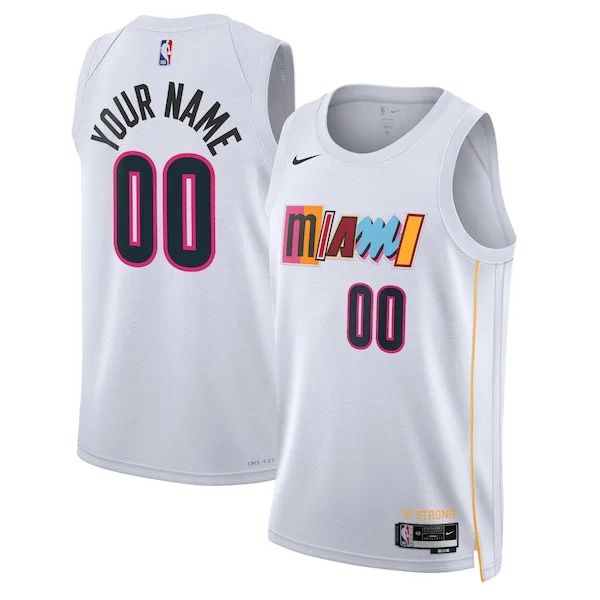 Delizioso Fantastico Lussuoso Miami Heat Nike Unisex 2022/23 Swingman Custom Jersey City Edition White