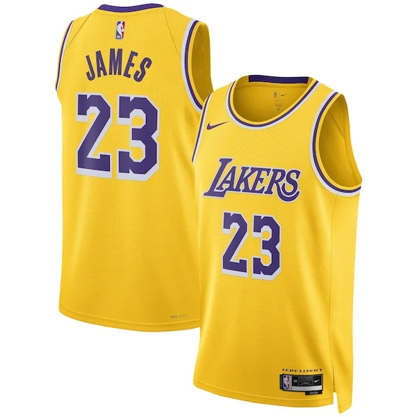 Delizioso Fascinante LeBron James Los Angeles Lakers Nike Unisex Swingman Jersey Icon Edition Gold/White
