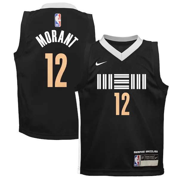 Delizioso Ja Morant Memphis Grizzlies Nike Preschool Swingman Replica Jersey City Edition Black