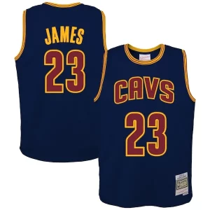 Delizioso LeBron James Cleveland Cavaliers Youth 2008/09 Hardwood Classics Swingman Jersey Navy