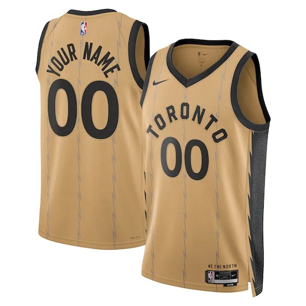 Delizioso Lussuoso Bellissimo Toronto Raptors Nike Unisex 2023/24 Custom Swingman Jersey Gold City Edition