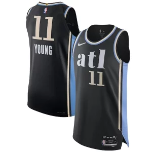 Delizioso Nike Trae Young Atlanta Hawks Authentic Jersey City Edition Black