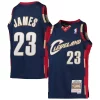 Delizioso Ottimo LeBron James Cleveland Cavaliers Youth 2008 09 Hardwood Classics Swingman Jersey Navy