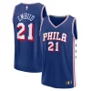 Delizioso Sofisticato Carino Joel Embiid Philadelphia 76ers Fast Break Replica Player Jersey Icon Edition Royal