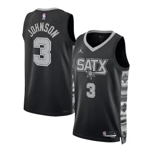 Duraturo Carino Magnifico Keldon Johnson San Antonio Spurs Jordan Brand Unisex Swingman Jersey Statement Edition Black