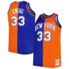 Duraturo Cool Patrick Ewing New York Knicks Big & Tall Hardwood Classics 1991/92 Split Swingman Jersey Blue/Orange