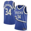 Duraturo Giannis Antetokounmpo Milwaukee Bucks Nike Unisex 2024/25 Swingman Player Jersey City Edition Royal