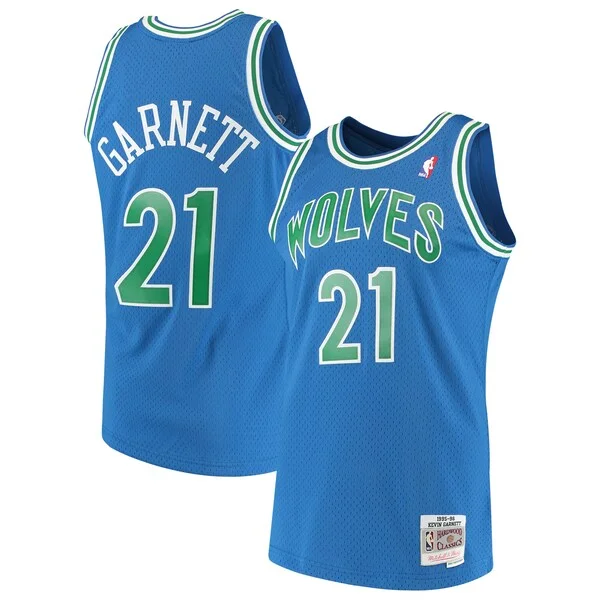 Duraturo Ottimo Kevin Garnett Minnesota Timberwolves 1995/96 Hardwood Classics Swingman Jersey Blue
