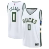Duraturo Robusto Incantevole Damian Lillard Milwaukee Bucks Fast Break Replica Player Jersey Association Edition White