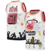 Duraturo Sofisticato Miami Heat x Tats Cru Hardwood Classics Fashion Jersey White