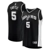 Eccezionale Fantastico Ottimo Stephon Castle San Antonio Spurs 2024 NBA Draft Fast Break Player Jersey Icon Edition Black