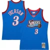 Duraturo Versatile Gorgeous Allen Iverson Philadelphia 76ers Hardwood Classics 1997/98 Tropical Swingman Jersey Royal