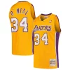 Eccezionale Cool Shaquille O'Neal Los Angeles Lakers Hardwood Classics Swingman Jersey Gold