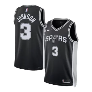 Eccezionale Elegante Keldon Johnson San Antonio Spurs Nike Unisex Swingman Jersey Icon Edition Black/White