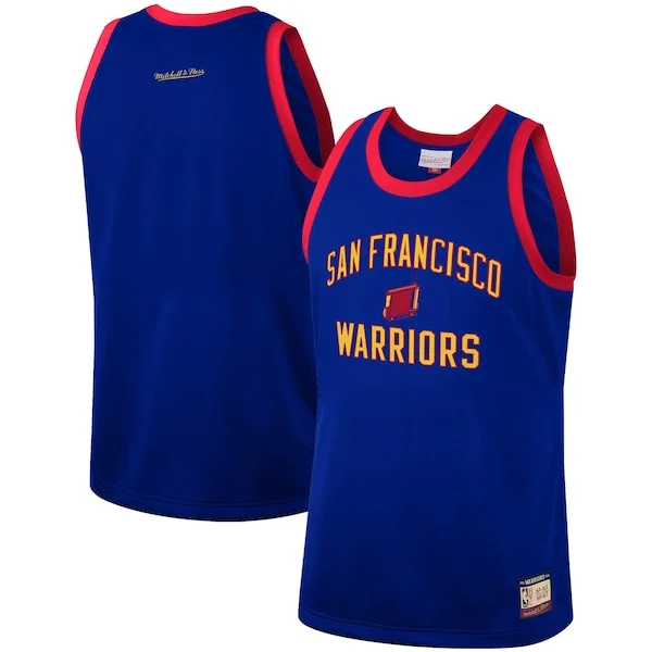 Eccezionale Golden State Warriors Hardwood Classics Team Heritage Fashion Jersey Royal