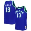 Eccezionale Lussuoso Steve Nash Dallas Mavericks Big & Tall Hardwood Classics 1998/99 Swingman Jersey Blue