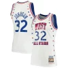 Eccezionale Magic Johnson Los Angeles Lakers 1983 NBA All Star Game Hardwood Classics Authentic Jersey White