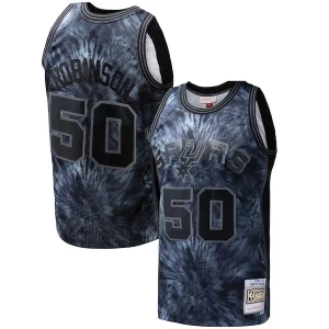 Eccezionale Meraviglioso Fascinante David Robinson San Antonio Spurs Hardwood Classics 1998/99 Tie Dye Swingman Jersey Black