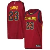 Eccezionale Meraviglioso LeBron James Cleveland Cavaliers Nike Authentic Player Jersey Icon Edition Wine