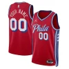 Eccezionale Philadelphia 76ers Jordan Brand Unisex 2022/23 Swingman Custom Jersey Statement Edition Red