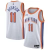 Eccezionale Pratico Robusto Jalen Brunson New York Knicks Nike Unisex 2024/25 Swingman Player Jersey City Edition White