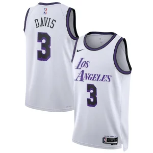 Eccezionale Prestigioso Anthony Davis Los Angeles Lakers Nike Unisex 2022/23 Swingman Jersey City Edition White
