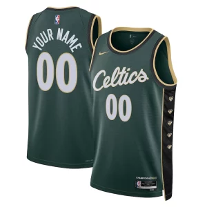 Eccezionale Prestigioso Boston Celtics Nike Unisex 2022/23 Swingman Custom Jersey City Edition Kelly Green