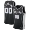 Eccezionale San Antonio Spurs Nike Swingman Custom Jersey Black Icon Edition