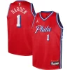 Eccezionale Sofisticato James Harden Philadelphia 76ers Jordan Brand Youth Swingman Jersey Statement Edition Red