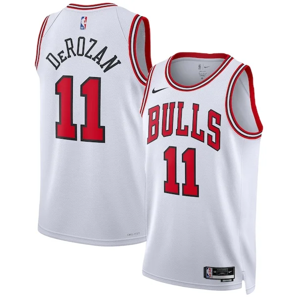 Eccezionale Trendy Lussuoso DeMar DeRozan Chicago Bulls Nike Unisex Swingman Jersey Association Edition White/Red