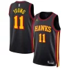 Eccezionale Trendy Trae Young Atlanta Hawks Jordan Brand Unisex Swingman Jersey Statement Edition Black