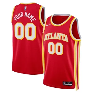 Elegante Atlanta Hawks Nike Unisex Swingman Custom Jersey Red Icon Edition