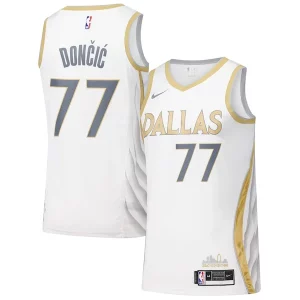 Elegante Bellissimo Dallas Mavericks Nike Swingman Player Jersey City Edition White
