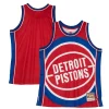 Elegante Classico Detroit Pistons Hardwood Classics Blown Out Fashion Jersey Red