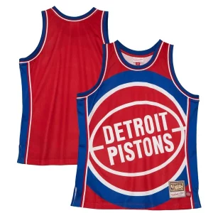 Elegante Classico Detroit Pistons Hardwood Classics Blown Out Fashion Jersey Red