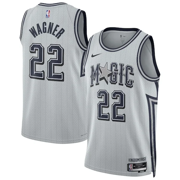 Elegante Cool Franz Wagner Orlando Magic Nike Unisex 2024/25 Swingman Player Jersey City Edition Silver