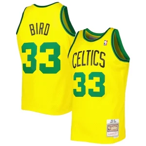 Elegante Duraturo Larry Bird Boston Celtics 1985 86 Hardwood Classics Reload 3.0 Swingman Jersey Gold