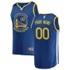 Elegante Golden State Warriors Youth 2019/20 Fast Break Custom Replica Jersey Royal Icon Edition