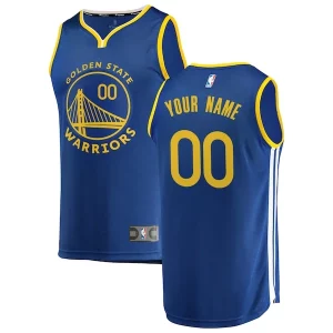 Elegante Golden State Warriors Youth 2019/20 Fast Break Custom Replica Jersey Royal Icon Edition